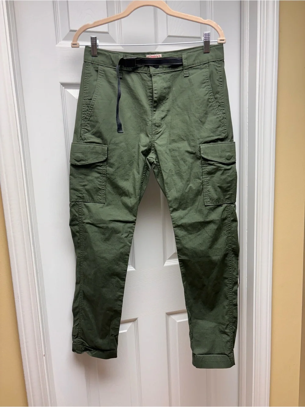 Levi’s Men’s W29 L30 Olive Green Cargo Pants 100% Cotton Belt